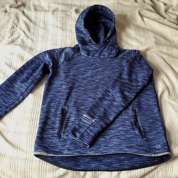 GapFit Orbital Reflective Hoodie BLUE XS - Picture 1 of 4